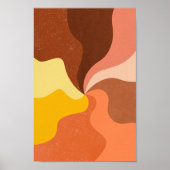 レトロサイケデリックグルーヴカラフルポスター ポスター (正面)