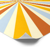 レトロサイケデリックグルーヴカラフルポスター ポスター (角)