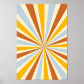 レトロサイケデリックグルーヴカラフルポスター ポスター (正面)