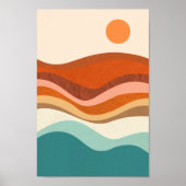 レトロサイケデリックグルーヴカラフルポスター ポスター (正面)