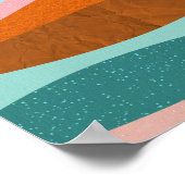 レトロサイケデリックグルーヴカラフルポスター ポスター (角)