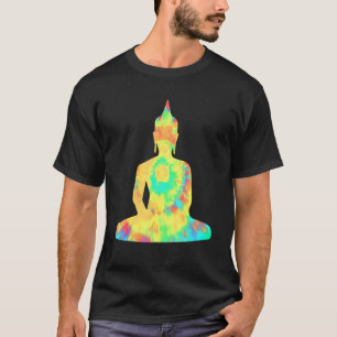 レトロサイケデリックヒッピー仏法 Tシャツ
