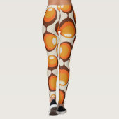 レトロサイケデリックマンダラヨガパンツカラフル レギンス (裏面)