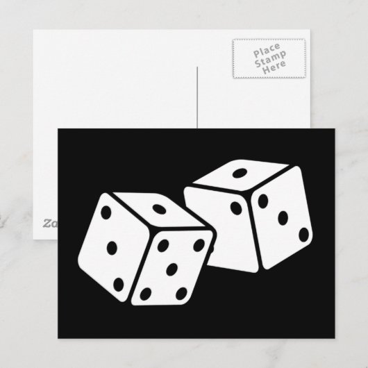 レトロサイコロ ポストカード (正面/裏面)