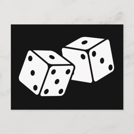 レトロサイコロ ポストカード (正面)