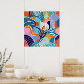 レトロサイバーパンクゲーマーガールポスター ポスター (キッチン)