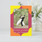 レトロサウスウェスタン結婚サンライズ サンキューカード (スタンド正面)