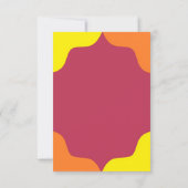 レトロサウスウェスタン結婚サンライズ サンキューカード (裏面)