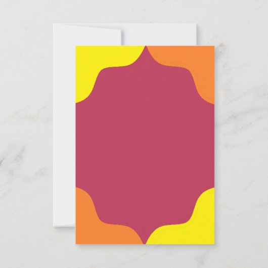 レトロサウスウェスタン結婚サンライズ セーブザデート (裏面)