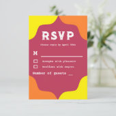 レトロサウスウェスタン結婚サンライズ 出欠カード (スタンド正面)