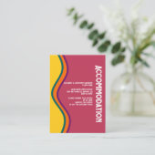 レトロサウスウエスタン結婚ウェーブズアコモデーション エンクロージャーカード (スタンド正面)