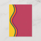 レトロサウスウエスタン結婚ウェーブズアコモデーション エンクロージャーカード (裏面)