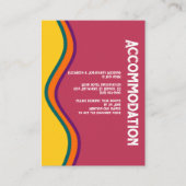 レトロサウスウエスタン結婚ウェーブズアコモデーション エンクロージャーカード (正面)