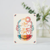 レトロサクラメント自転車トレイル。 ポストカード (スタンド正面)