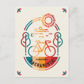 レトロサクラメント自転車トレイル。 ポストカード (正面)