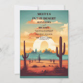 レトロサク結婚テン 招待状 (正面)