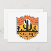 レトロサグアロナショナルパークアリゾナトゥーソンカクタス ポストカード (正面/裏面)