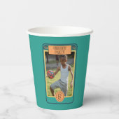 レトロサッカーカーインスパイアドボーイパーティー 紙コップ (裏面)