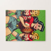 レトロサッカーガールズ漫画 ジグソーパズル (横)