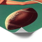 レトロサッカーガール ポスター (角)