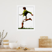 レトロサッカーベクターアート ポスター (キッチン)