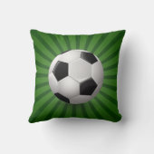 レトロサッカーボール装飾用クッション クッション (裏面)