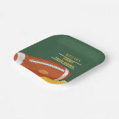 レトロサッカー初年ダウン誕生日 ペーパープレート (傾斜あり)