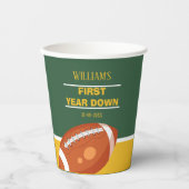 レトロサッカー初年度ダウンありがとう 紙コップ (正面)