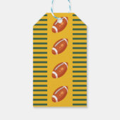 レトロサッカー最初の年ダウンありがとう好意 ギフトタグ (裏面)