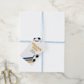 レトロサッカー誕生日メッセージカード ギフトタグ (より糸付き)