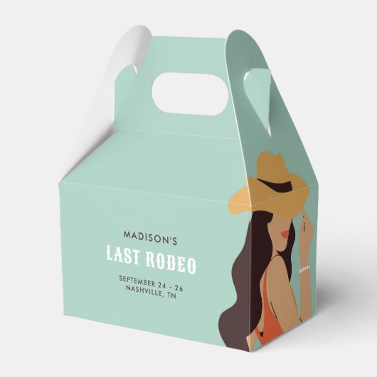 レトロサッシラストロデオピンクグリーンバチェロレッテ フェイバーボックス (正面サイド)