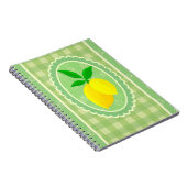 レトロサニーレモンイエロー春グリーン ノートブック (右側)