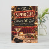 レトロサパークラブ 60歳の誕生日 招待状 (スタンド正面)