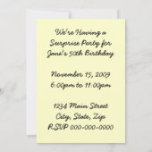 レトロサプライズパーティー2 招待状 (裏面)