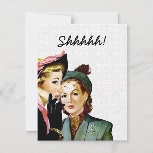 レトロサプライズパーティー 招待状 (正面)