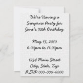 レトロサプライズパーティー 招待状 (裏面)