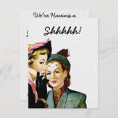 レトロサプライズパーティー 招待状 (正面/裏面)