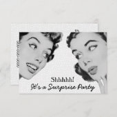 レトロサプライズ誕生日パーティーV2 招待状 (正面/裏面)