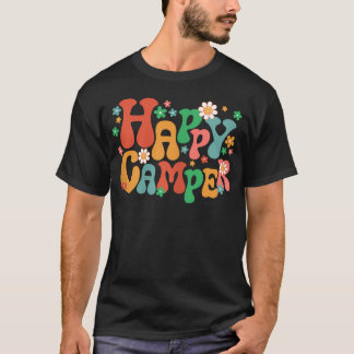レトロサマーキャンプのキャンピングトリップを楽しもう Tシャツ