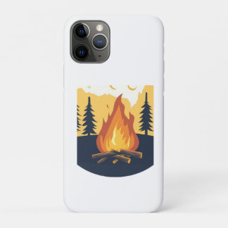 レトロサマーキャンプ グラフィックバッグ iPhone 11 PROケース