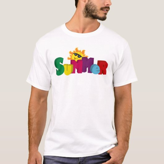 レトロサマーキャンプ グラフィックTシャツ Tシャツ (正面)