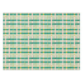 レトロサマーグリーン&ピンク市松模様に テーブルクロス (正面(横))