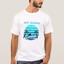 レトロサマーデザインTシャツ