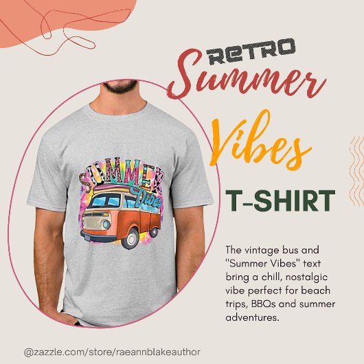 レトロサマーバイブスTシャツ Tシャツ