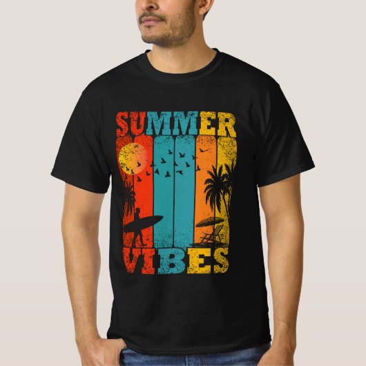 レトロサマーバイブスTシャツ Tシャツ (正面)