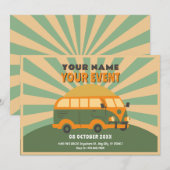 レトロサマーバン 招待状 (正面/裏面)