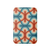 レトロサマーレインボーストライプズ模様 バスマット (正面縦)