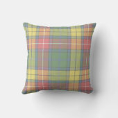 レトロサマー格子柄マドラスカラフルデコールピロー クッション (裏面)