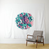 レトロサマー海ウェーブカメ タペストリー (インサイチュ(横))