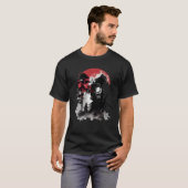 レトロサムライウォリアートソード日本の忍者1 Tシャツ (正面フル)